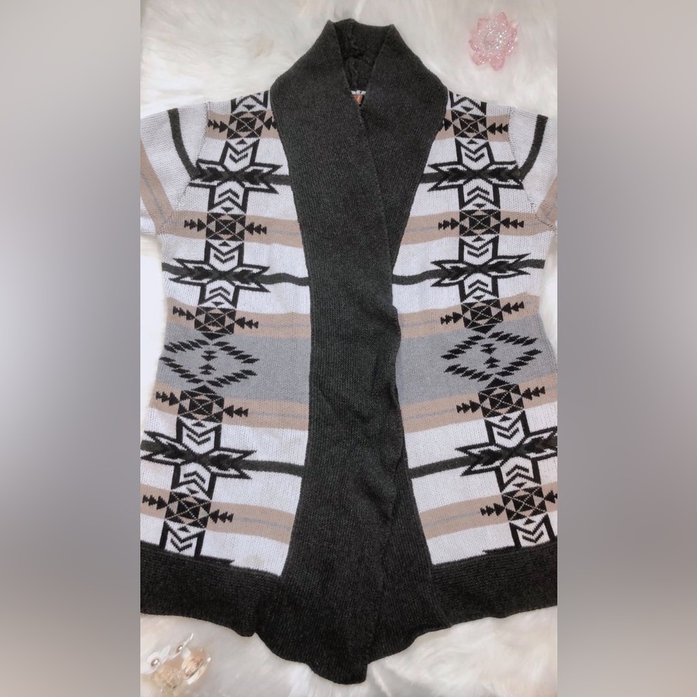 Belldini Multicolor Knitted Open Cardigan